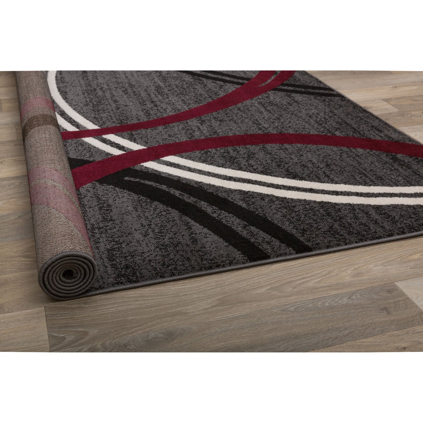 World Rug Gallery Contemporary Abstract Circles Design Area Rug