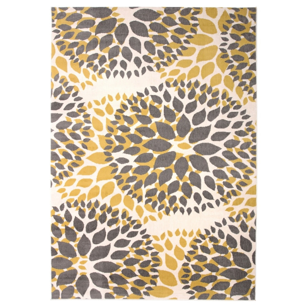 World Rug Gallery Modern Floral Circles Area Rug