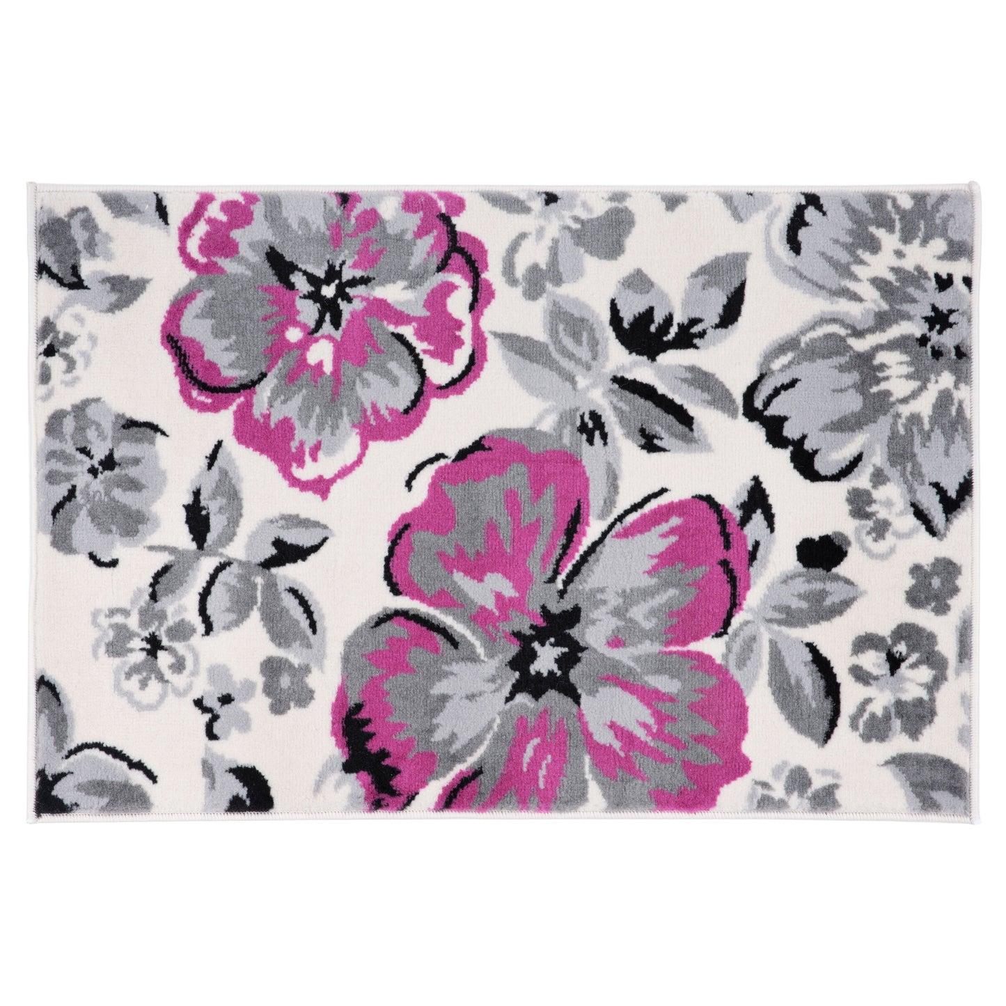 World Rug Gallery Modern Floral Design Area Rug