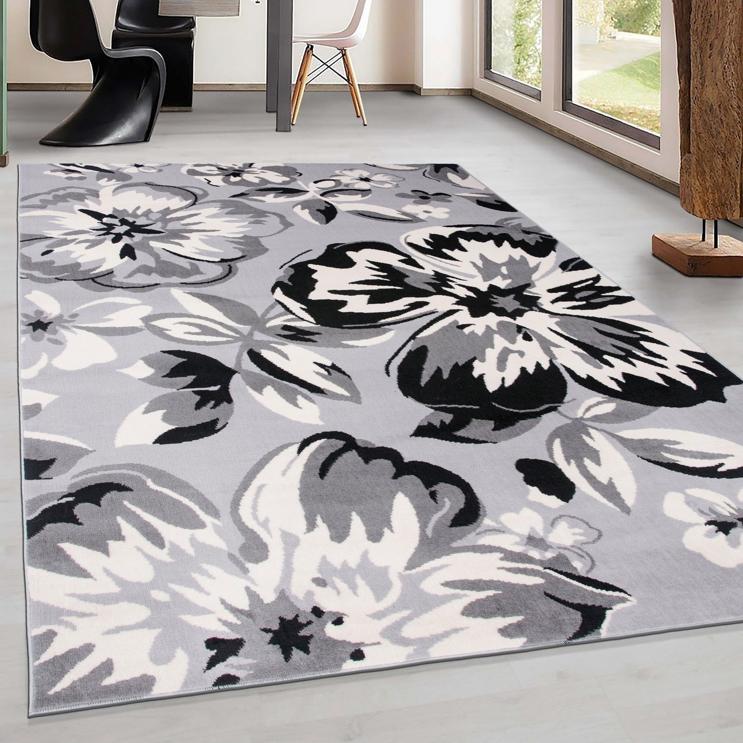 World Rug Gallery Modern Floral Design Area Rug