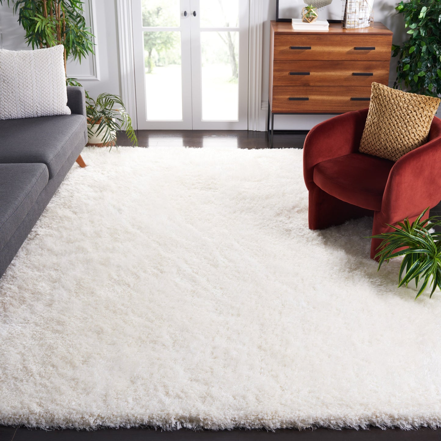 SAFAVIEH Bahija Rudina Luxe Shaggy 3 inch-thick Area Rug
