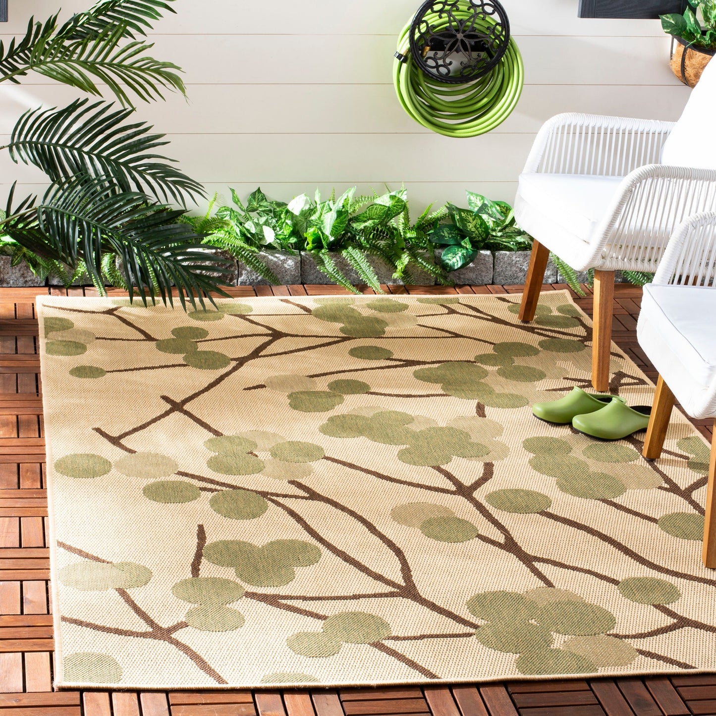 SAFAVIEH Courtyard Delois Indoor/ Outdoor Waterproof Patio Backyard Rug