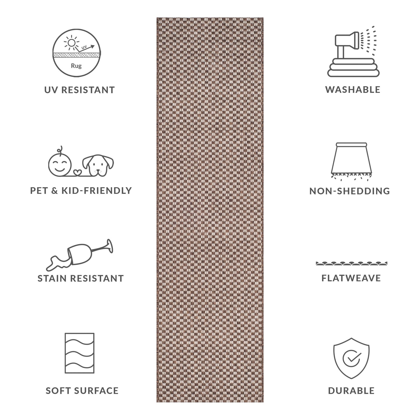 SAFAVIEH Courtyard Ragini Indoor/Outdoor Waterproof Patio Backyard Rug