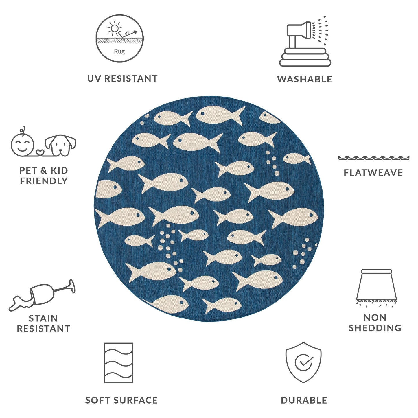 SAFAVIEH Courtyard Ragne Indoor/ Outdoor Waterproof Patio Backyard Rug