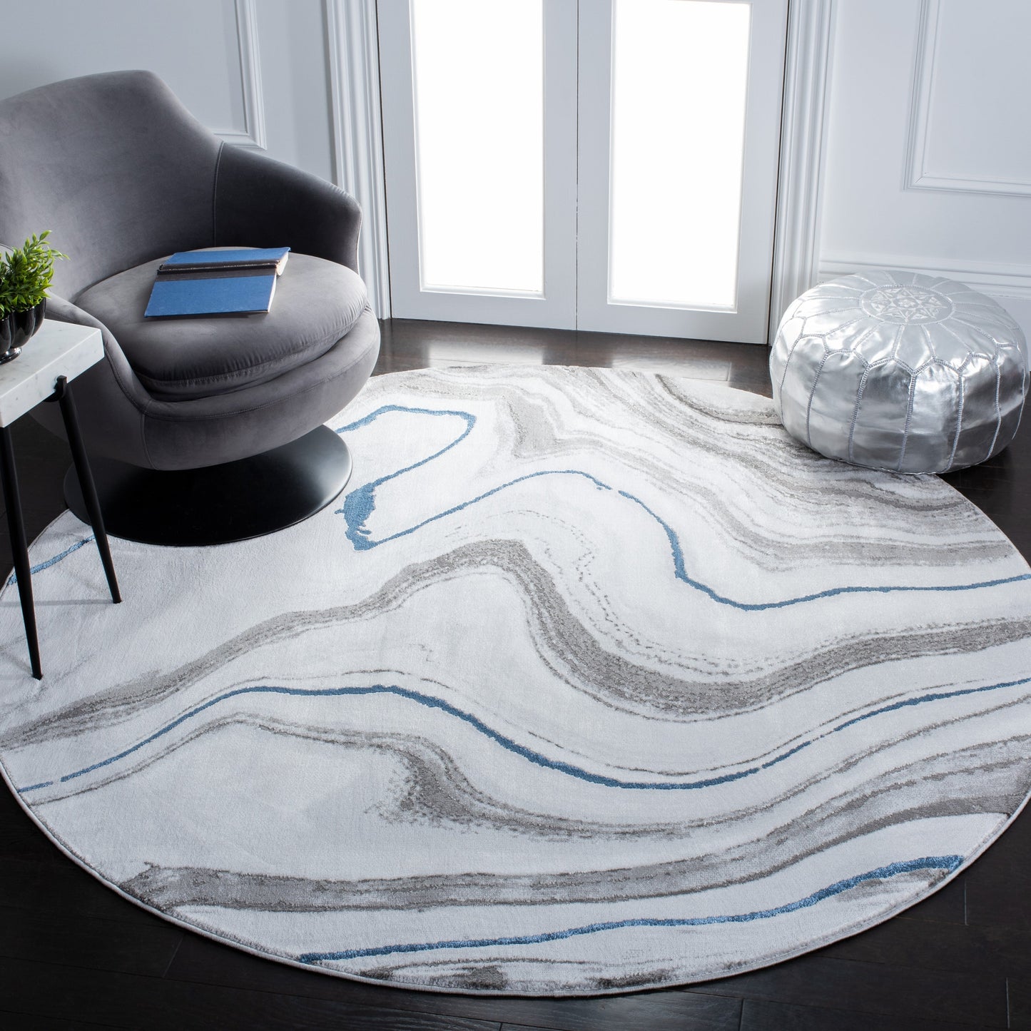 SAFAVIEH Craft Elvyra Modern Abstract Marble Pattern Rug