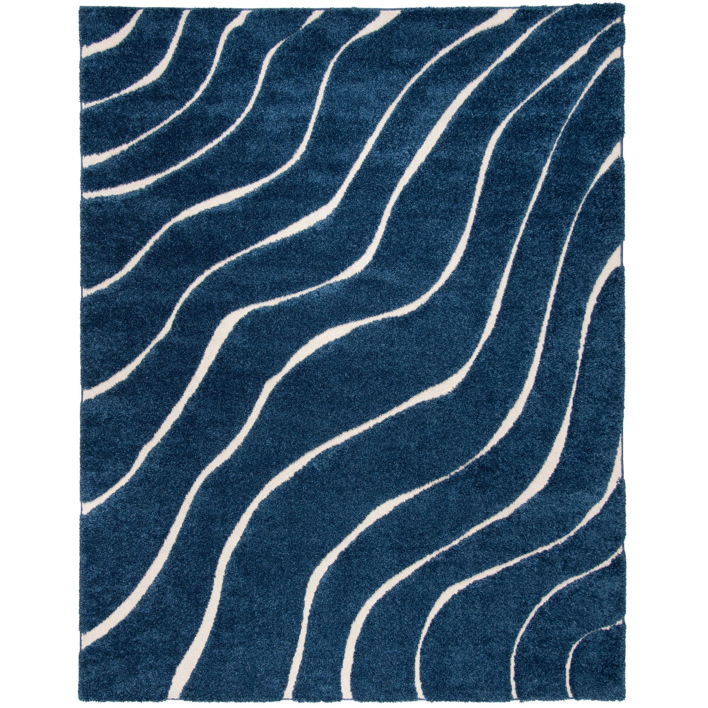 SAFAVIEH Florida Shag Borbala Soft Serene Waves 1.2-inch Thick