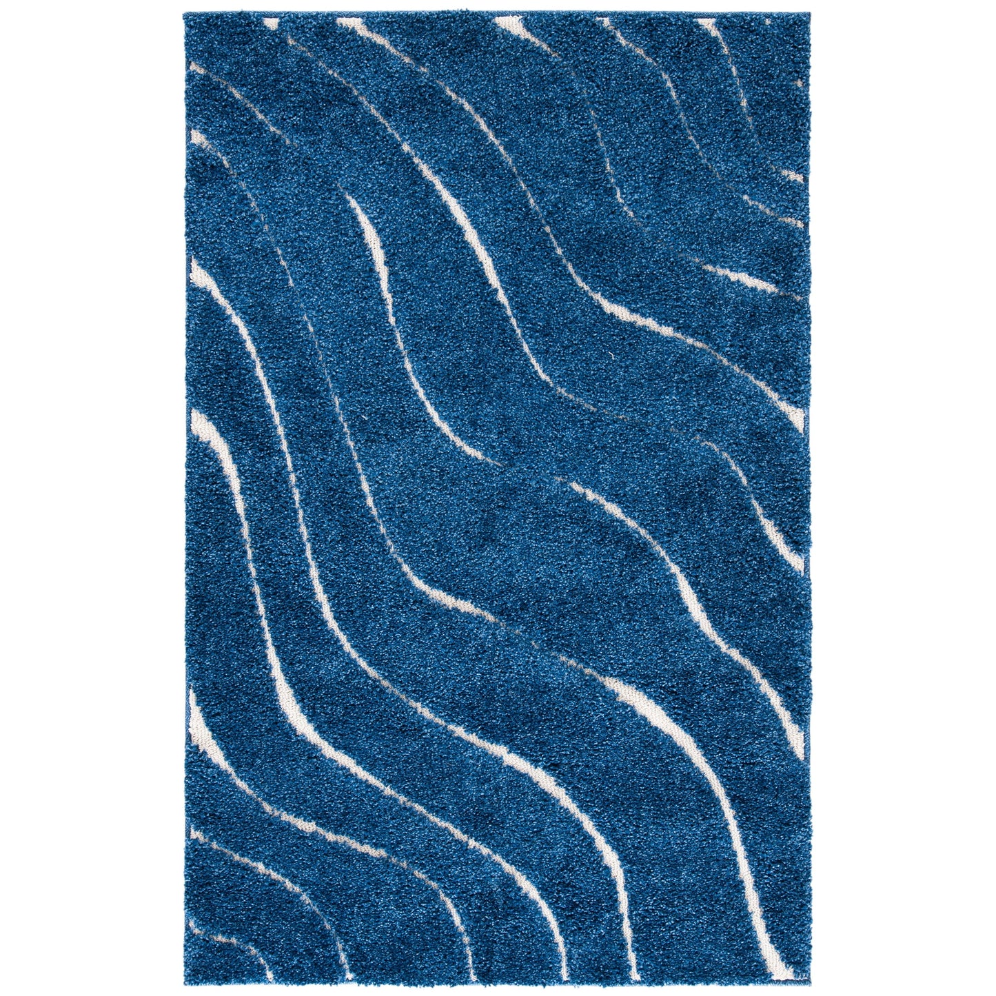 SAFAVIEH Florida Shag Borbala Soft Serene Waves 1.2-inch Thick