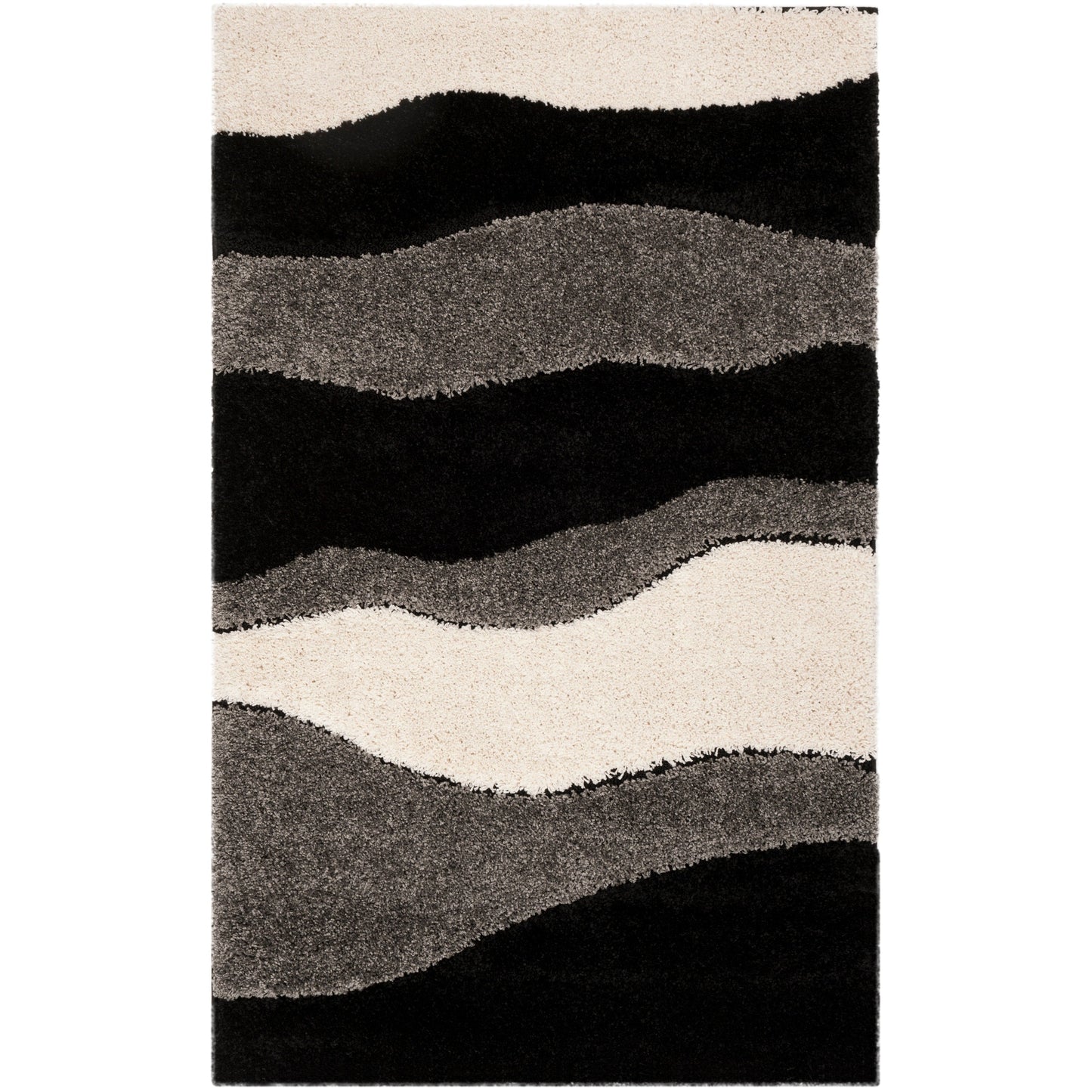 SAFAVIEH Florida Shag Melahat Abstract Wave 1.2-inch Thick Rug