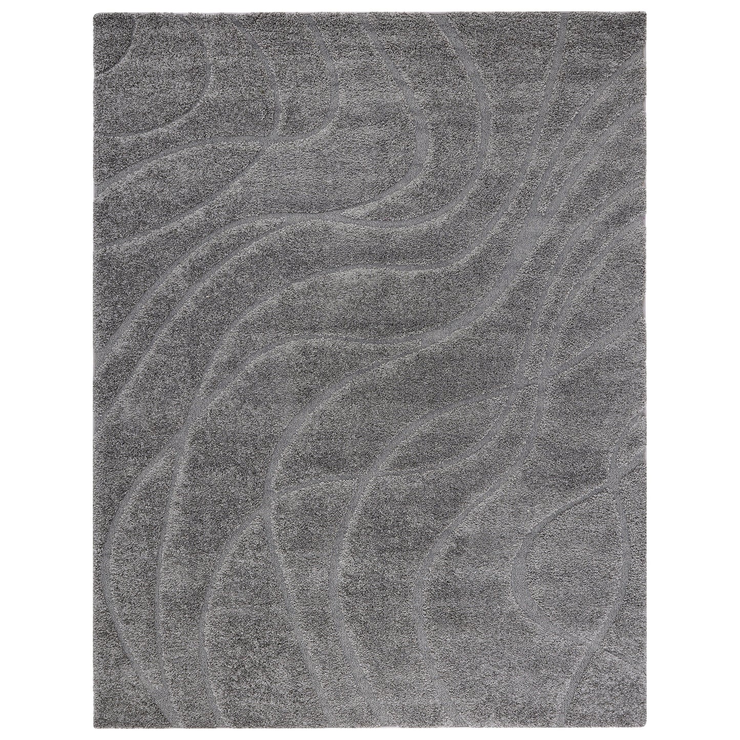 SAFAVIEH Florida Shag Staka Abstract Waves 1.2-inch Area Rug