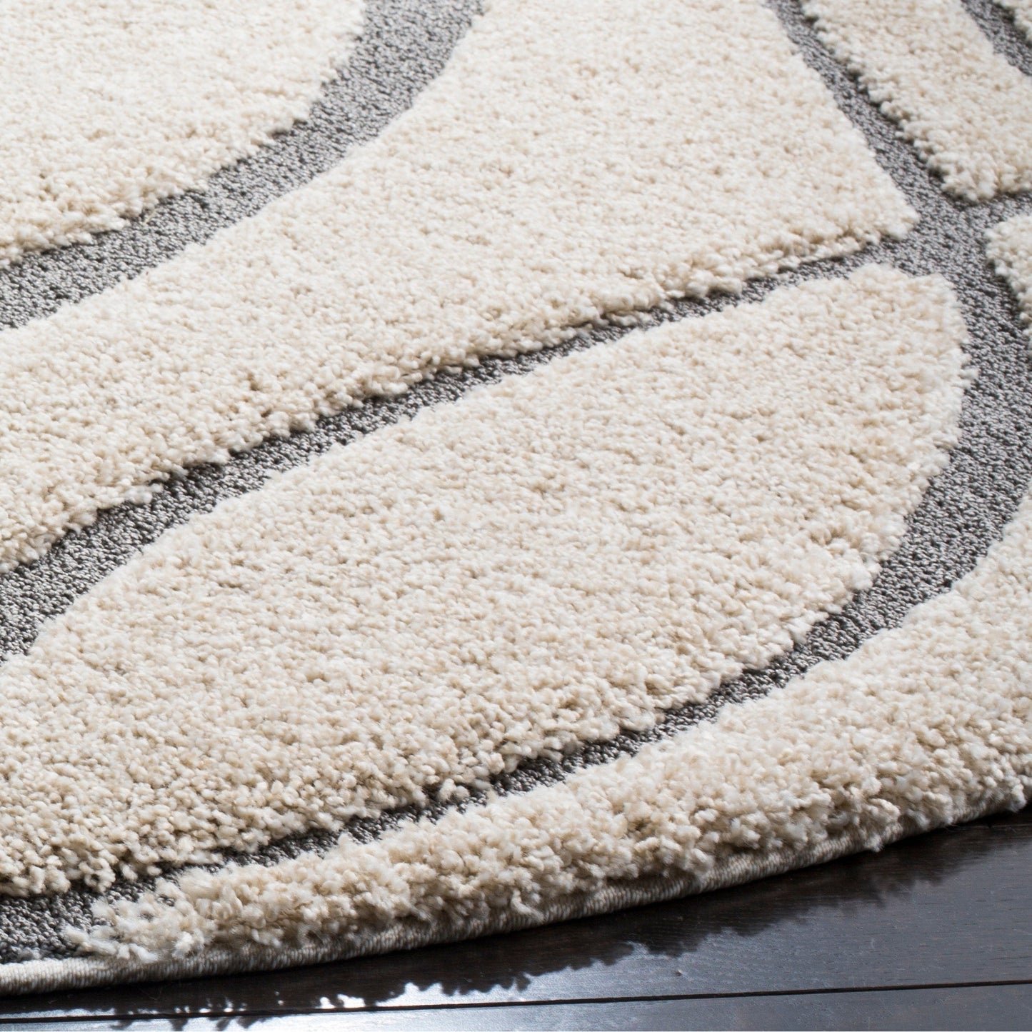 SAFAVIEH Florida Shag Staka Abstract Waves 1.2-inch Area Rug