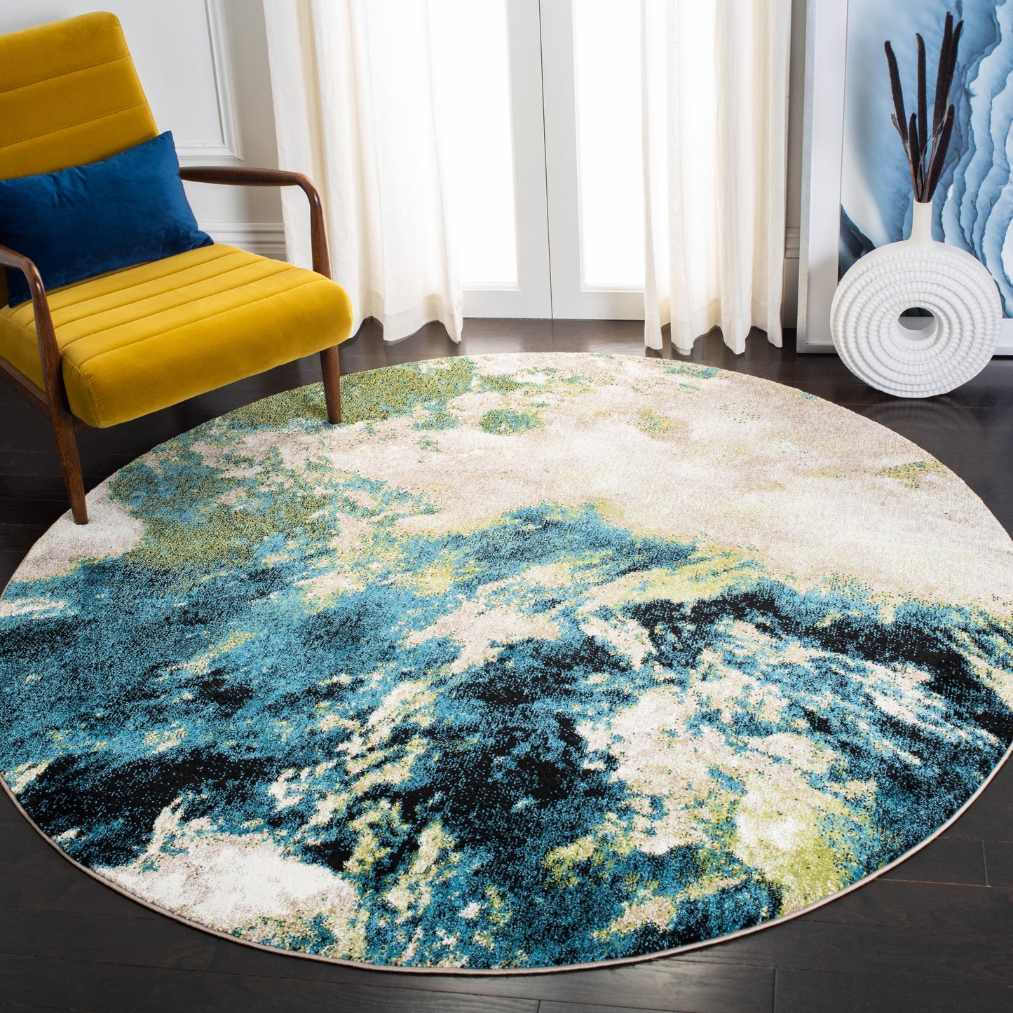 SAFAVIEH Glacier Beno卯te Modern Abstract Rug