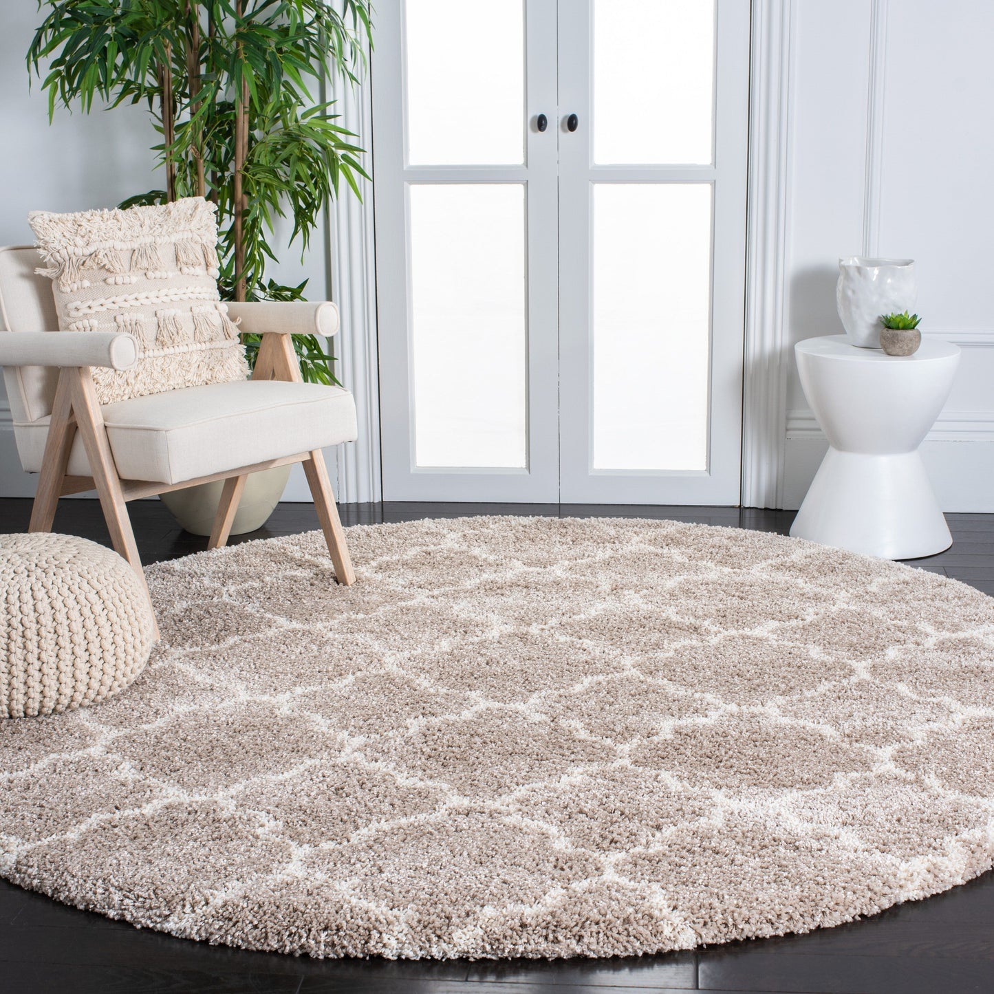 SAFAVIEH Hudson Shag Jeryl Glam Trellis 2-inch Area Rug