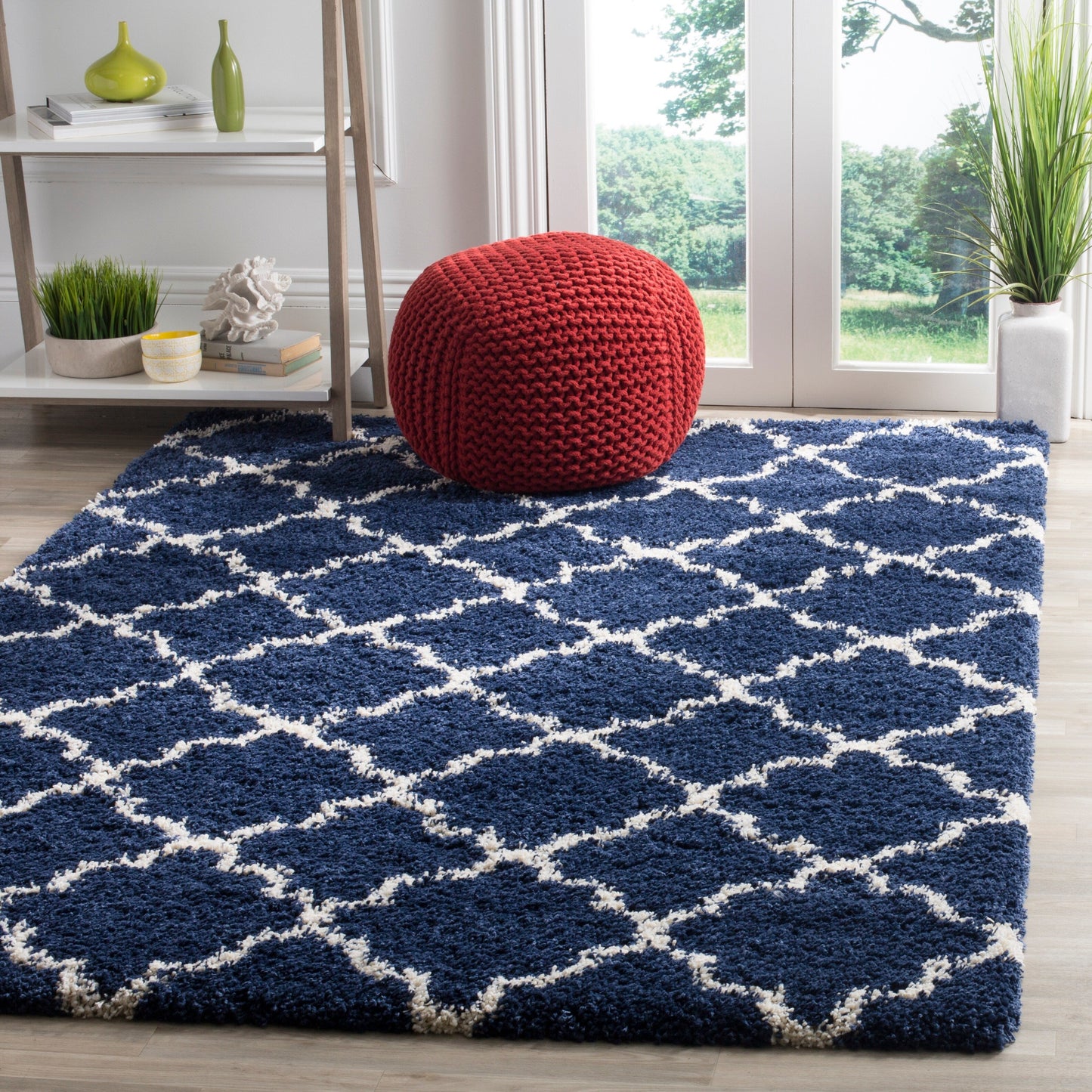 SAFAVIEH Hudson Shag Jeryl Glam Trellis 2-inch Area Rug