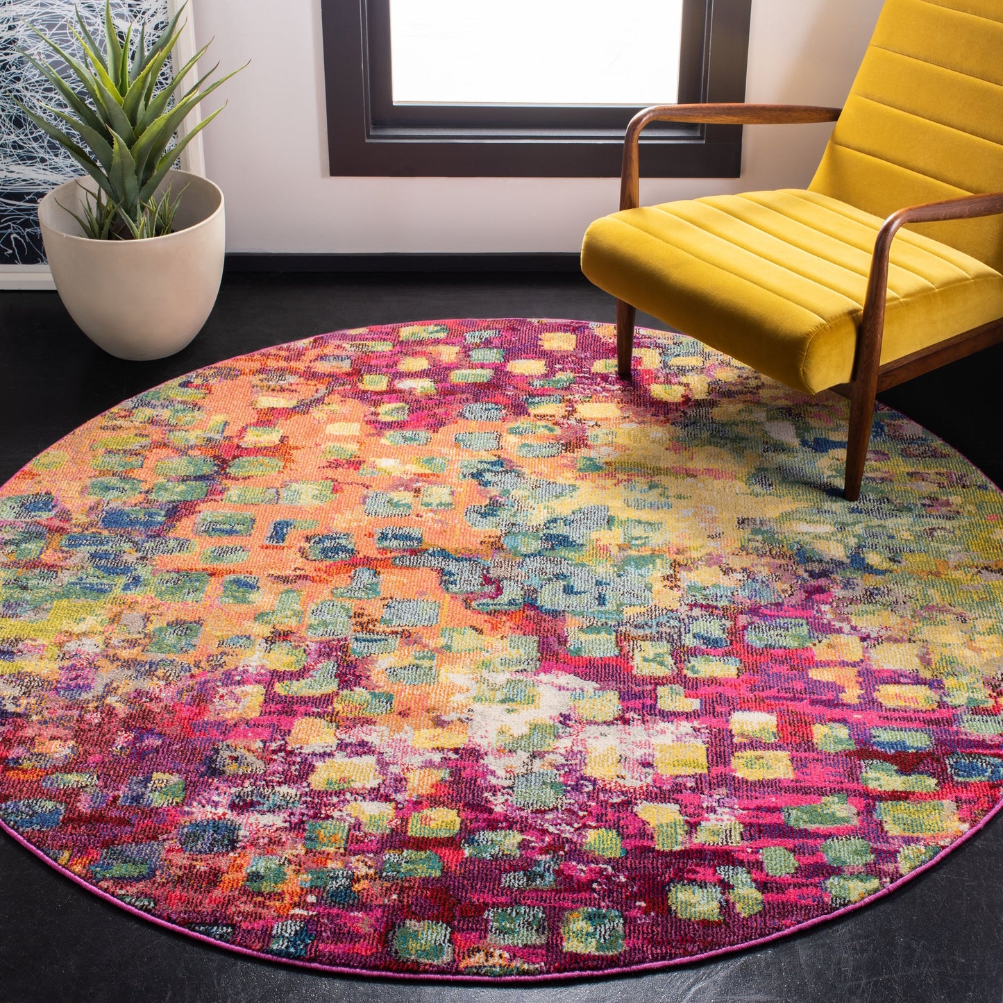 SAFAVIEH Madison Cherie Modern Abstract Watercolor Rug