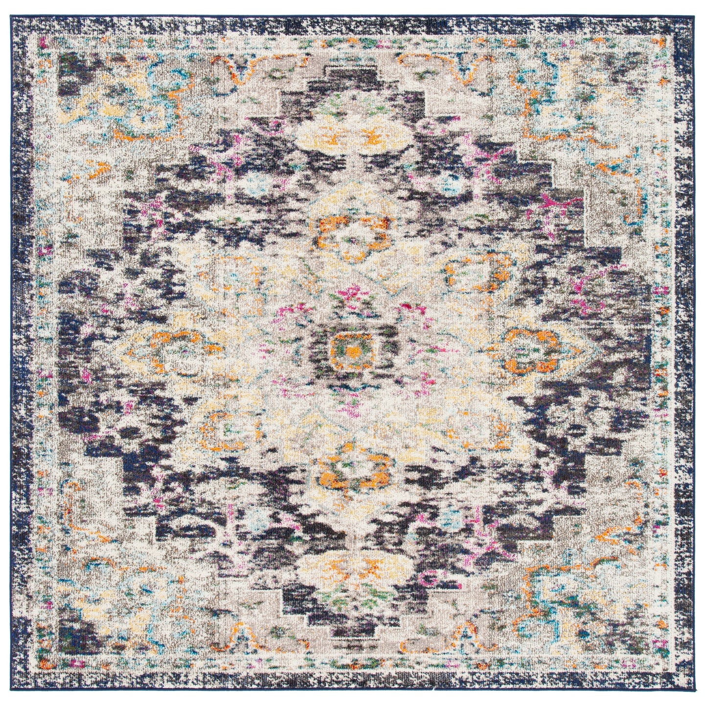 SAFAVIEH Madison Katelijne Boho Medallion Distressed Area Rug