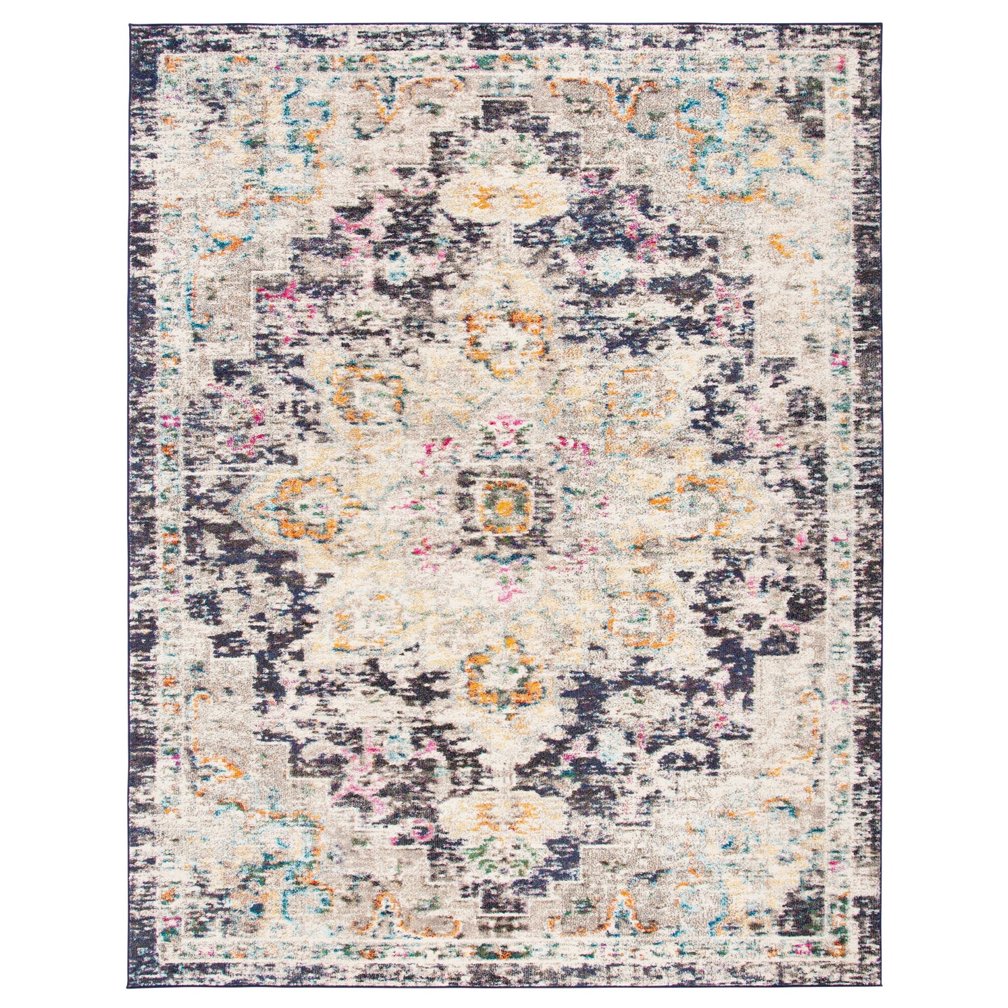 SAFAVIEH Madison Katelijne Boho Medallion Distressed Area Rug