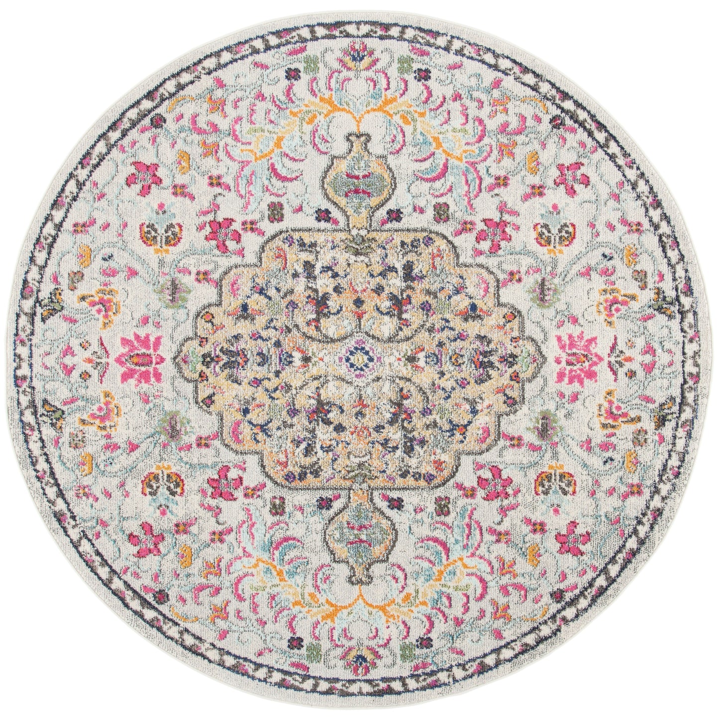 SAFAVIEH Madison Libusa Boho Medallion Distressed Rug