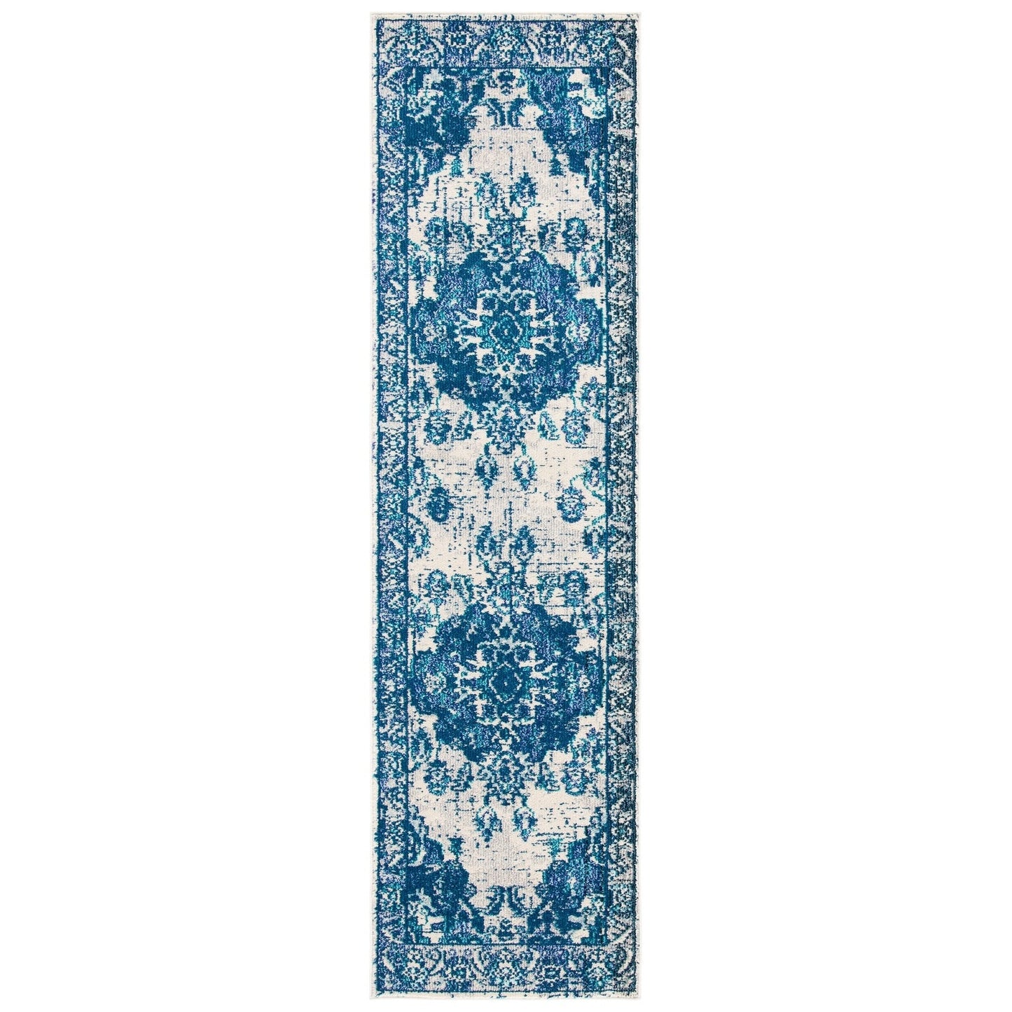 SAFAVIEH Monaco Oceane Boho Medallion Distressed Area Rug