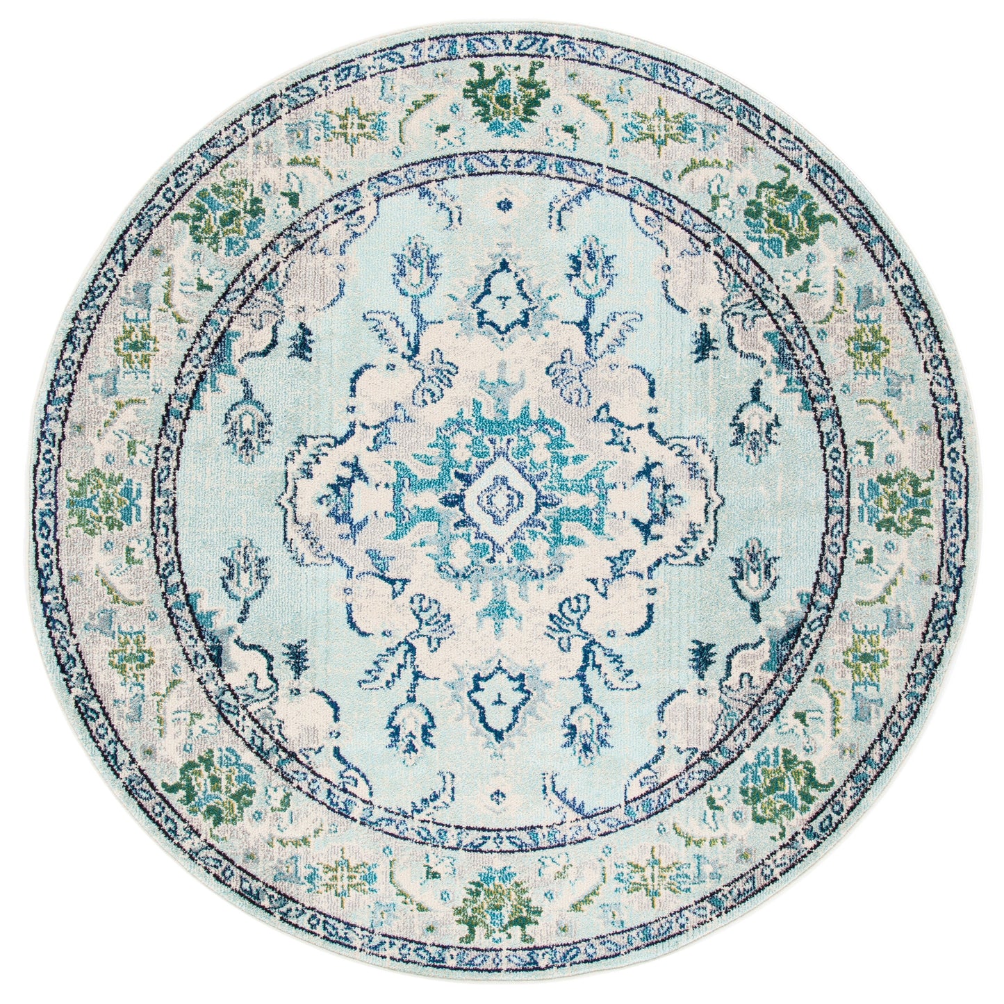 SAFAVIEH Monaco Oceane Boho Medallion Distressed Area Rug