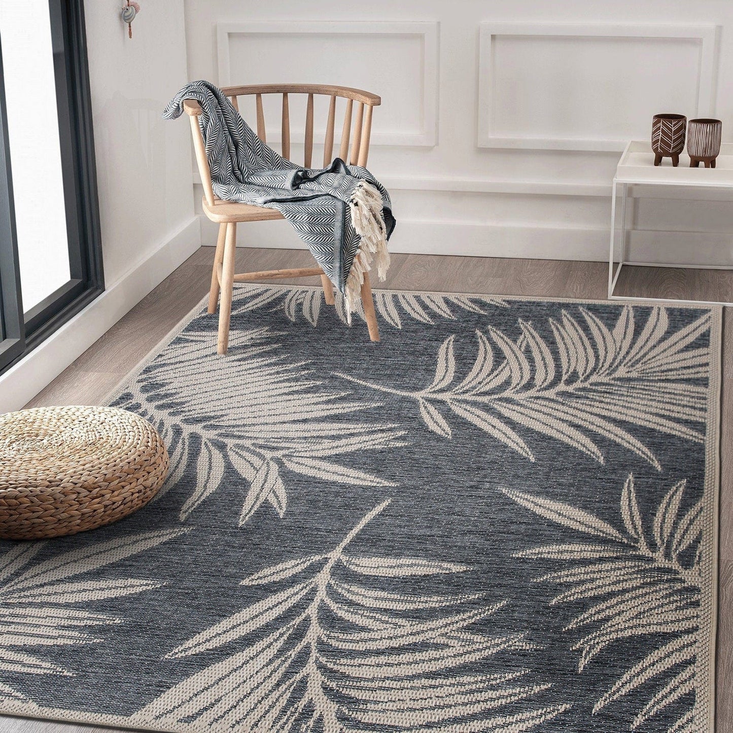 World Rug Gallery Contemporary Floral Indoor/Outdoor Area Rug