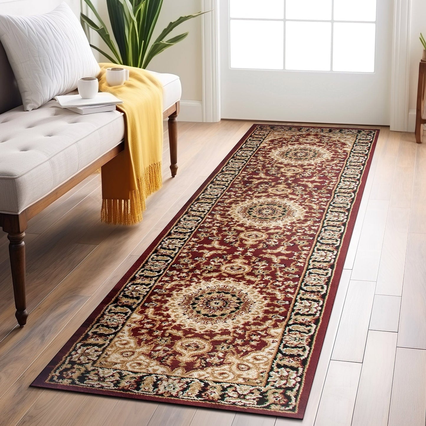 World Rug Gallery Traditional Oriental Medallion Area Rug