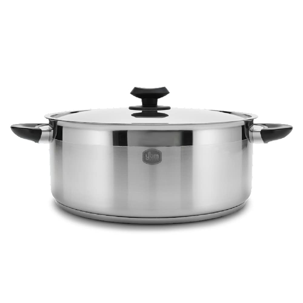 YBM Home Professional Chef's 18/10 Stainless Steel Stock Pot, Induction Compatible