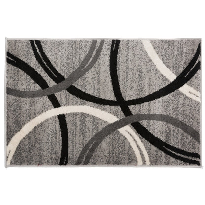 World Rug Gallery Contemporary Abstract Circles Design Area Rug