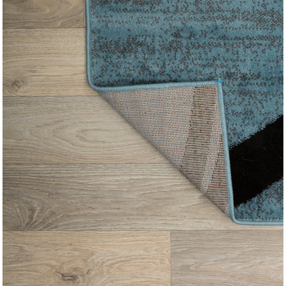 World Rug Gallery Contemporary Abstract Circles Design Area Rug