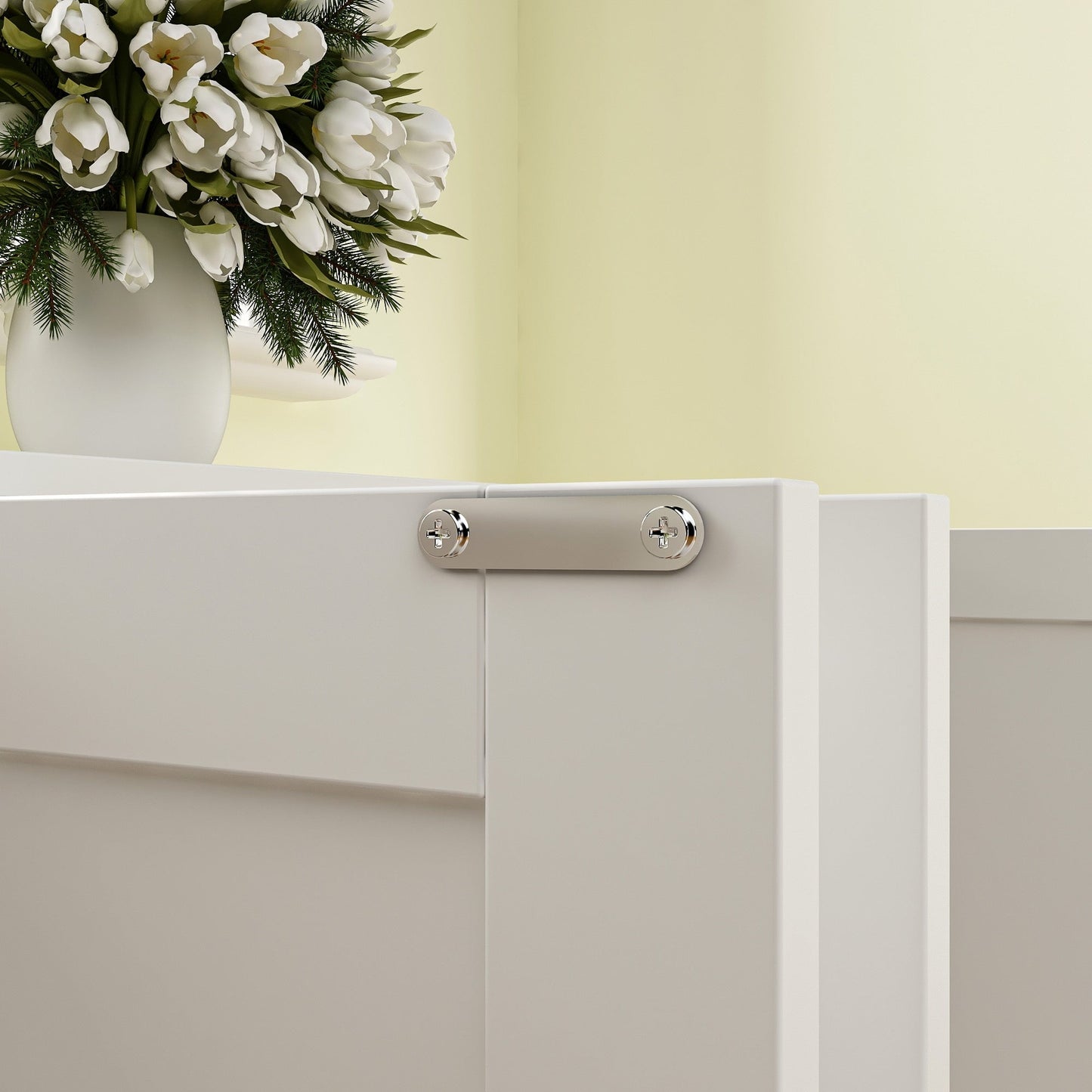 Double Pet Privacy Washroom Cat Litter Box Concealment Furniture