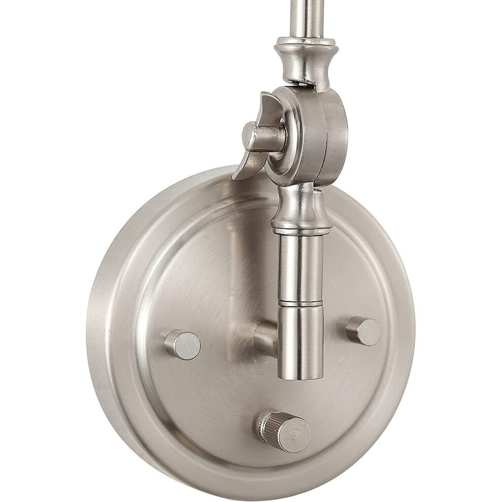 WINGBO Industrial Swing Arm Wall Sconce with Metal Shade,2-Pack...