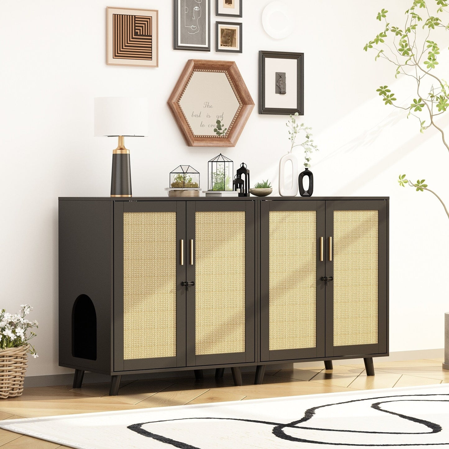 Litter Box Enclosure Cat Litter Box Furniture End Table Sofa Tbale