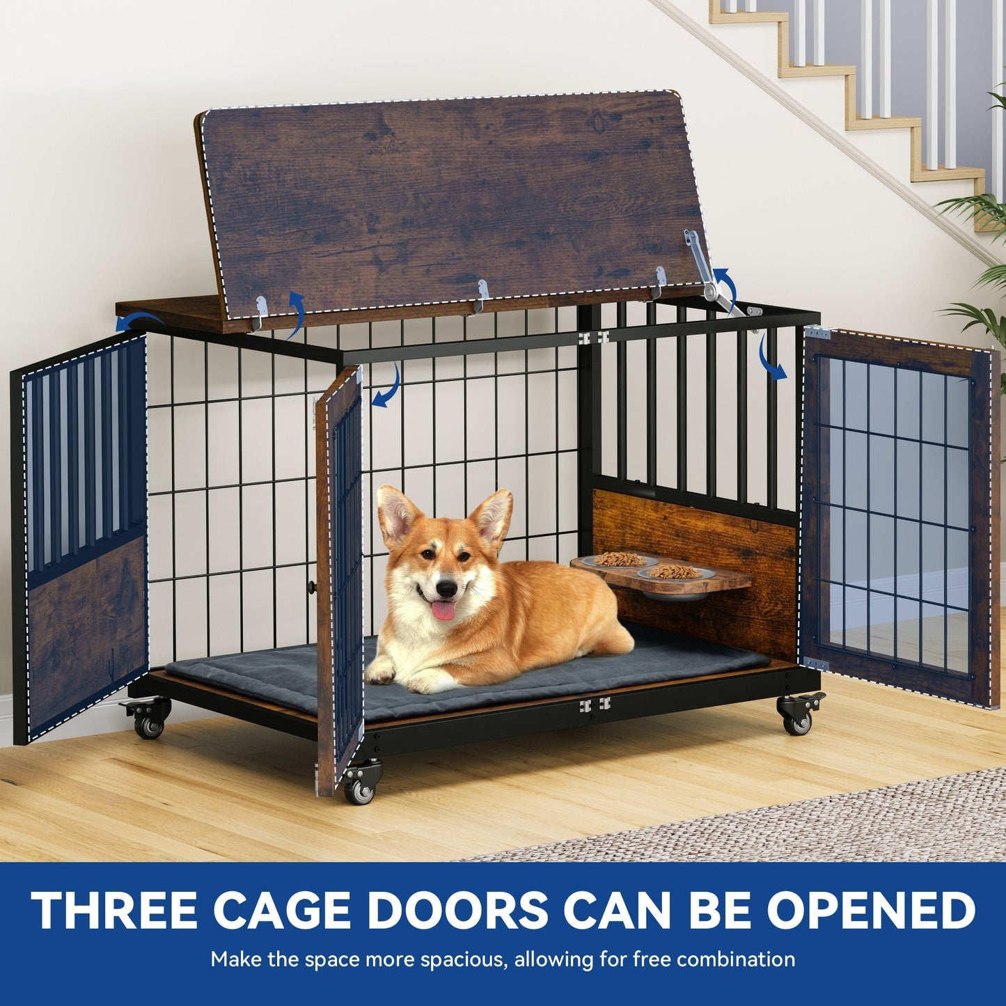 Moasis Furniture-style Dog Crate End Table