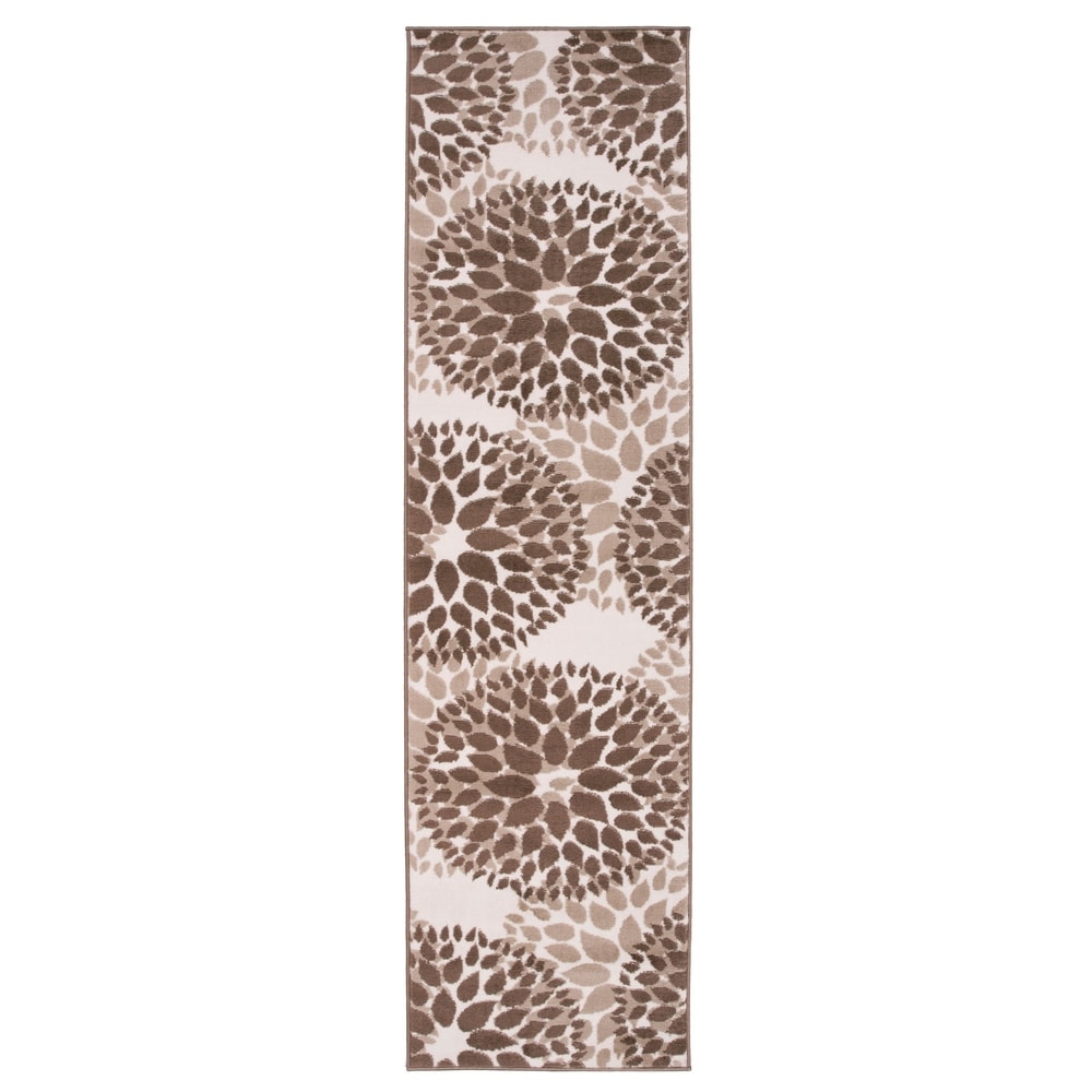 World Rug Gallery Modern Floral Circles Area Rug