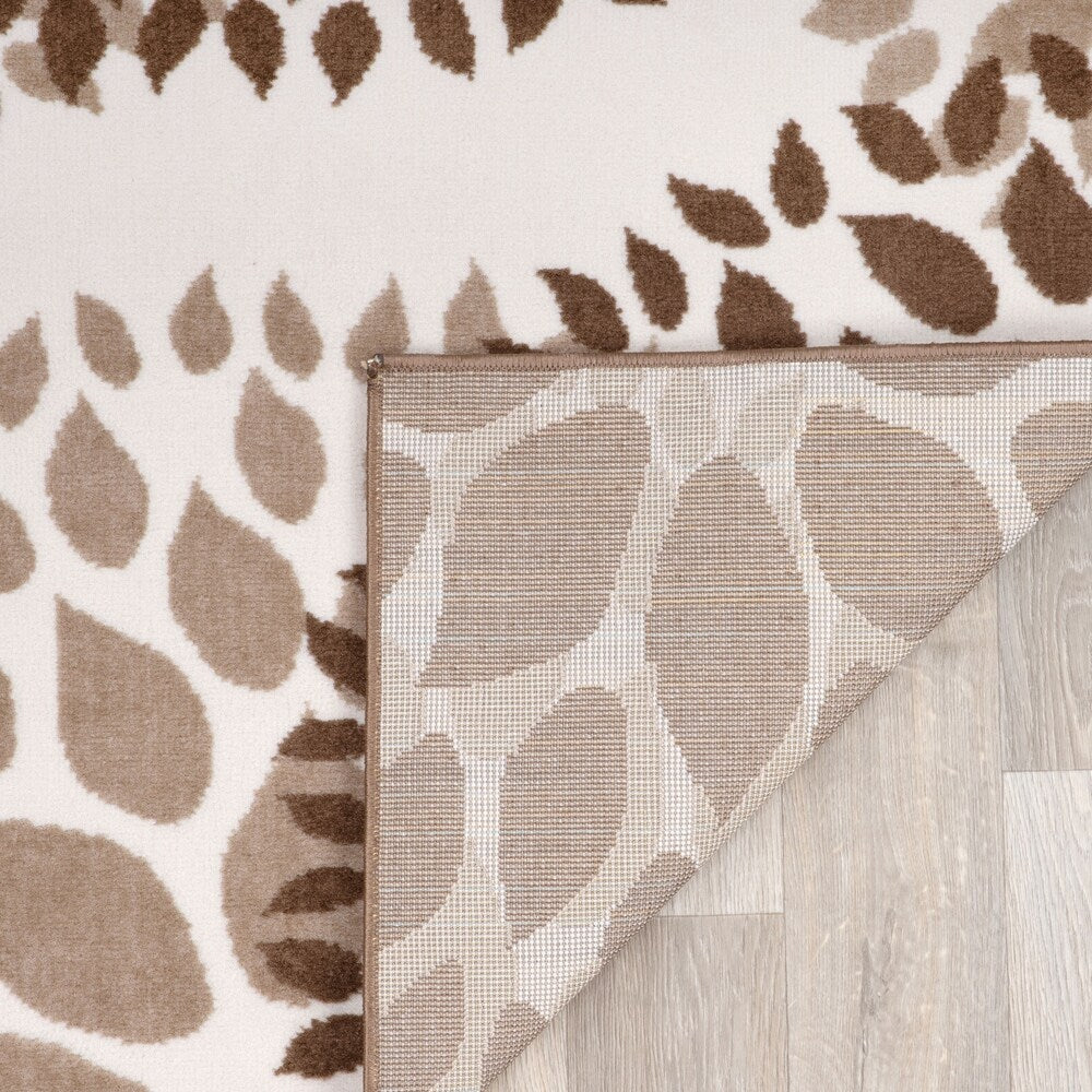 World Rug Gallery Modern Floral Circles Area Rug