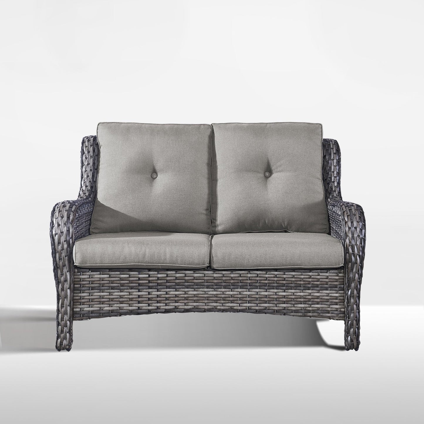 Gymojoy Outdoor Loveseat Wicker Sofa Set Rattan Sofa