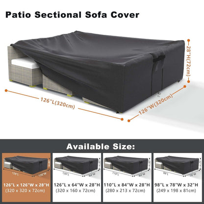 Waterproof Patio Furniture Set Cover Outdoor Sectional Sofa Cover