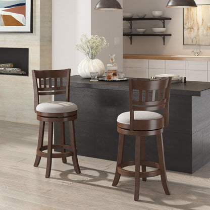 Rovinj Lattice Back 24H Swivel Counter Height Stool