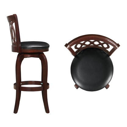 Rovinj Upholstered Back Swivel Bar Stool - Barstool