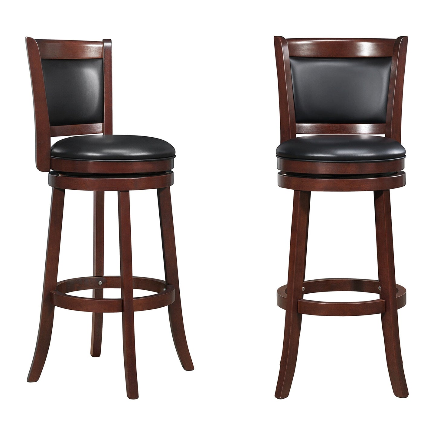 Rovinj Upholstered Back Swivel Bar Stool - Barstool