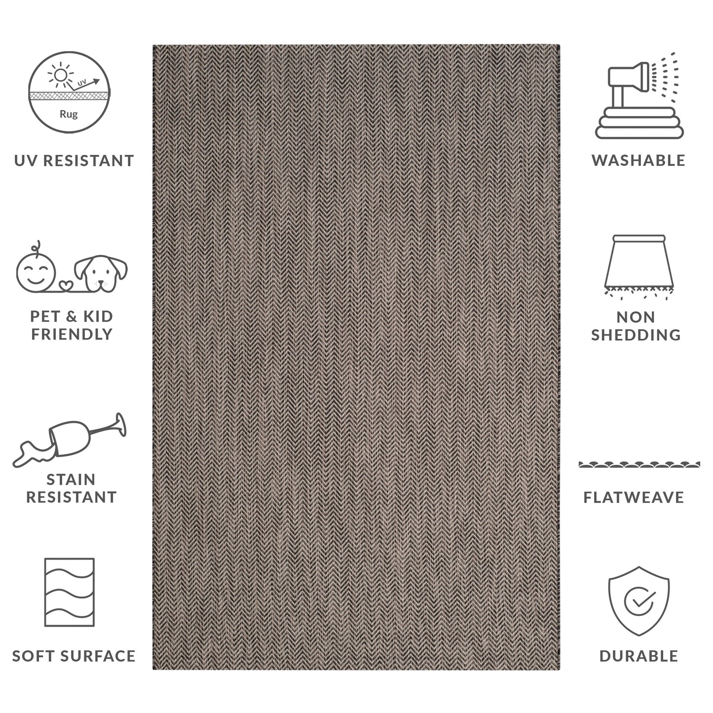 SAFAVIEH Courtyard Ilmur Indoor/ Outdoor Waterproof Patio Backyard Rug