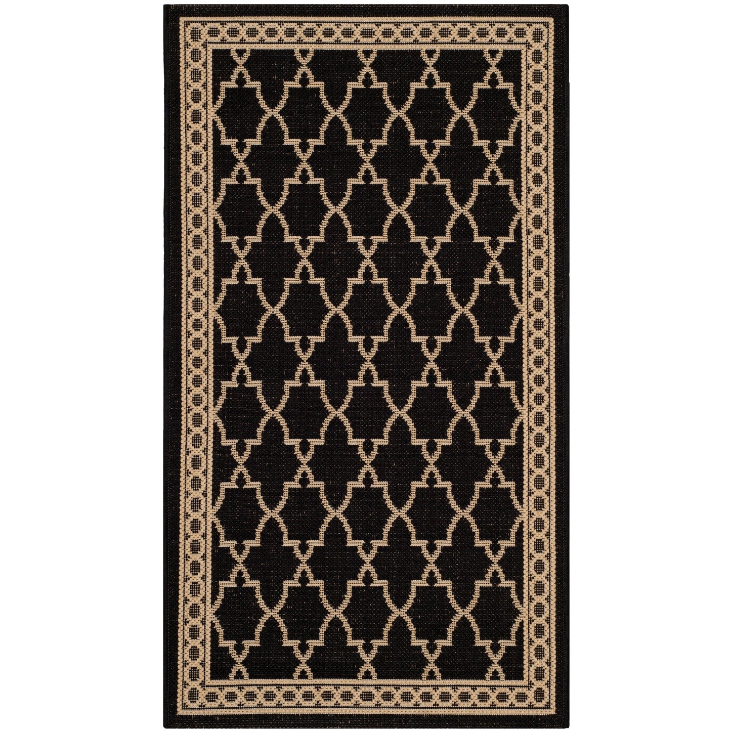 SAFAVIEH Courtyard Janell Trellis Indoor/ Outdoor Waterproof Patio Backyard Rug