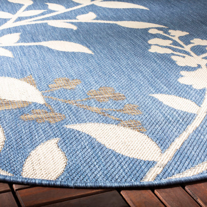 SAFAVIEH Courtyard Luann Botanical Indoor/ Outdoor Waterproof Patio Backyard Rug