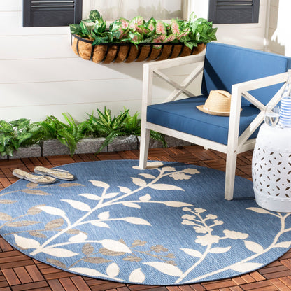 SAFAVIEH Courtyard Luann Botanical Indoor/ Outdoor Waterproof Patio Backyard Rug