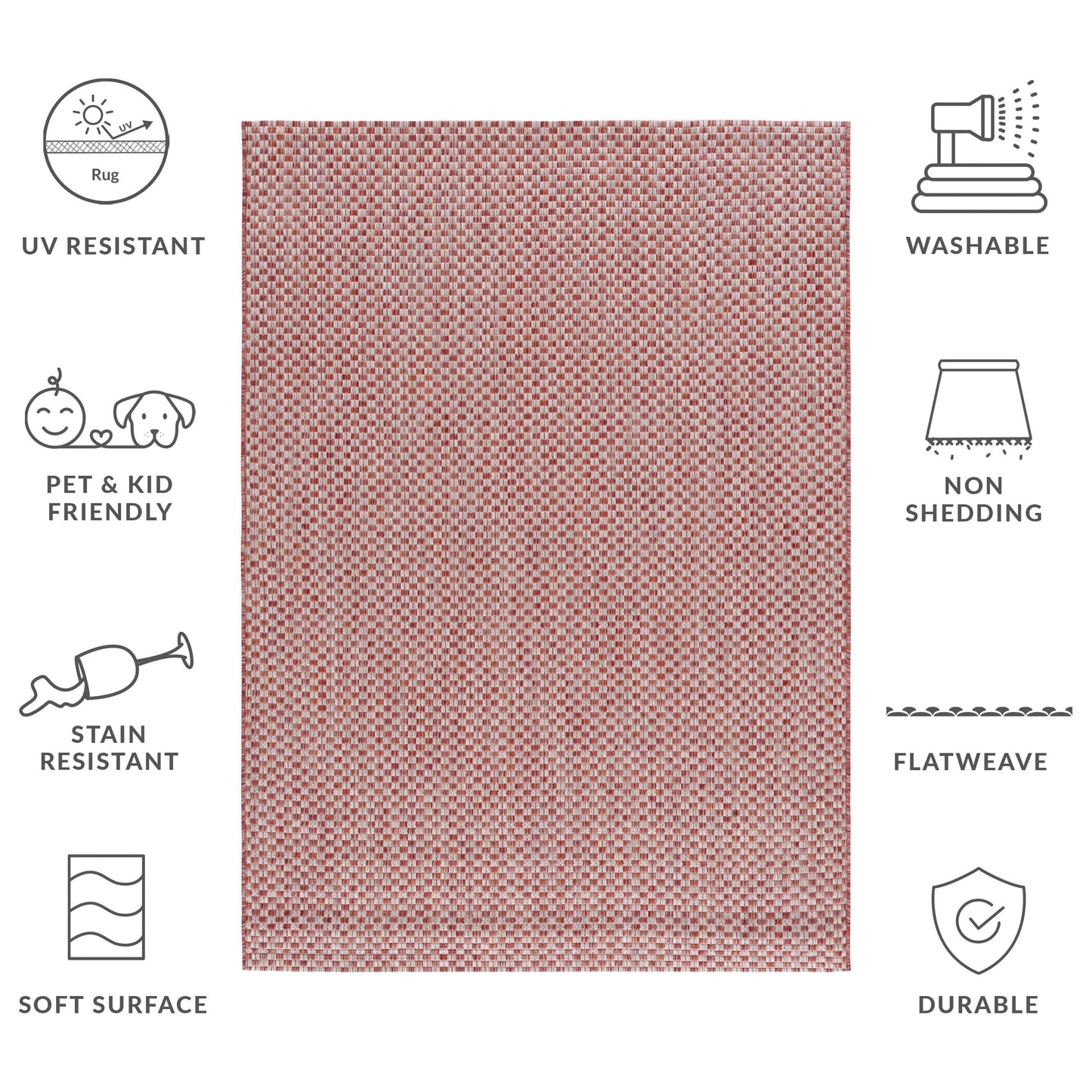 SAFAVIEH Courtyard Ragini Indoor/Outdoor Waterproof Patio Backyard Rug