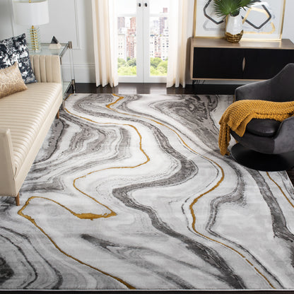 SAFAVIEH Craft Elvyra Modern Abstract Marble Pattern Rug