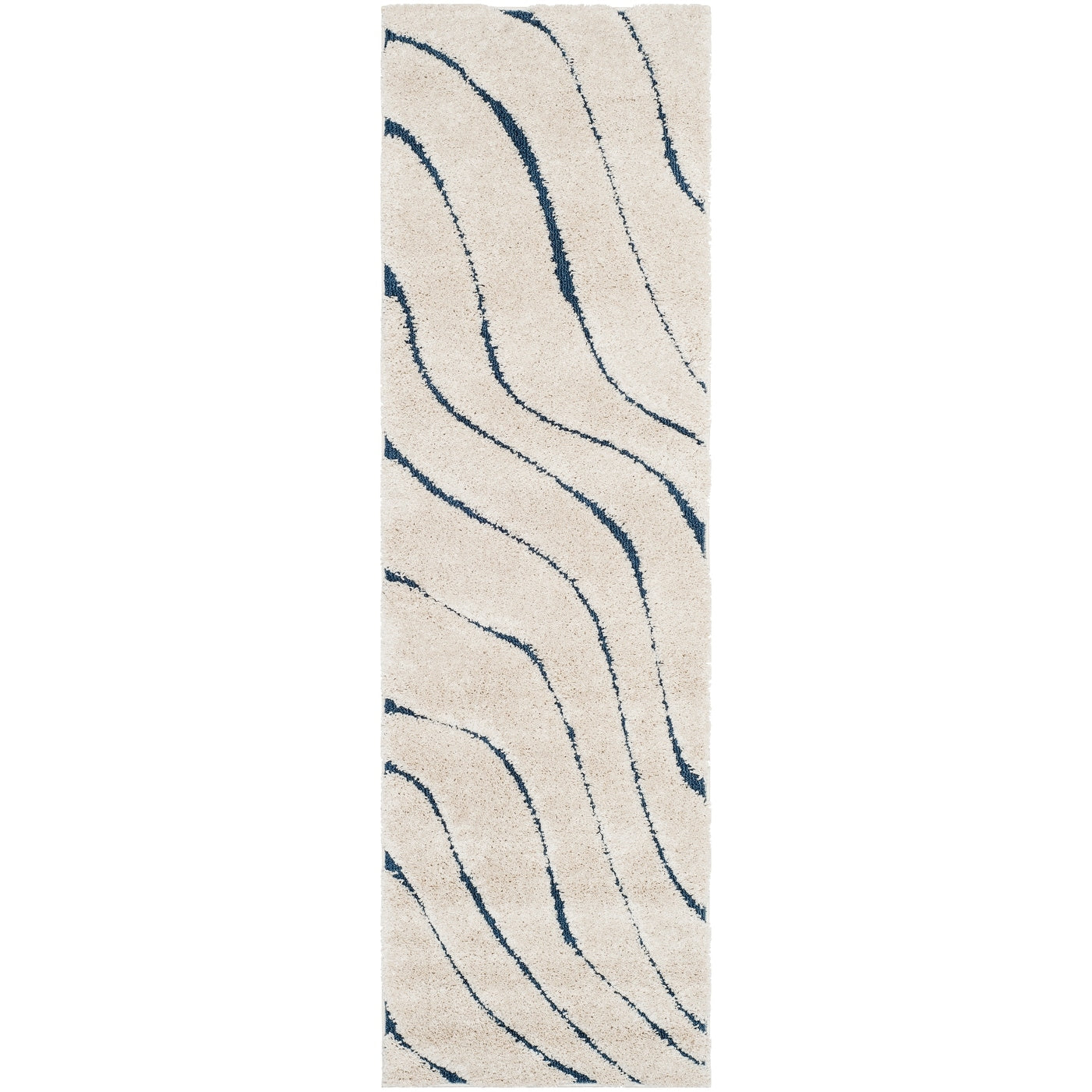 SAFAVIEH Florida Shag Borbala Soft Serene Waves 1.2-inch Thick