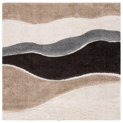 SAFAVIEH Florida Shag Melahat Abstract Wave 1.2-inch Thick Rug