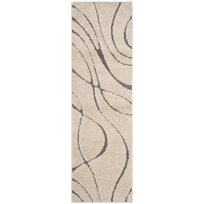 SAFAVIEH Florida Shag Staka Abstract Waves 1.2-inch Area Rug