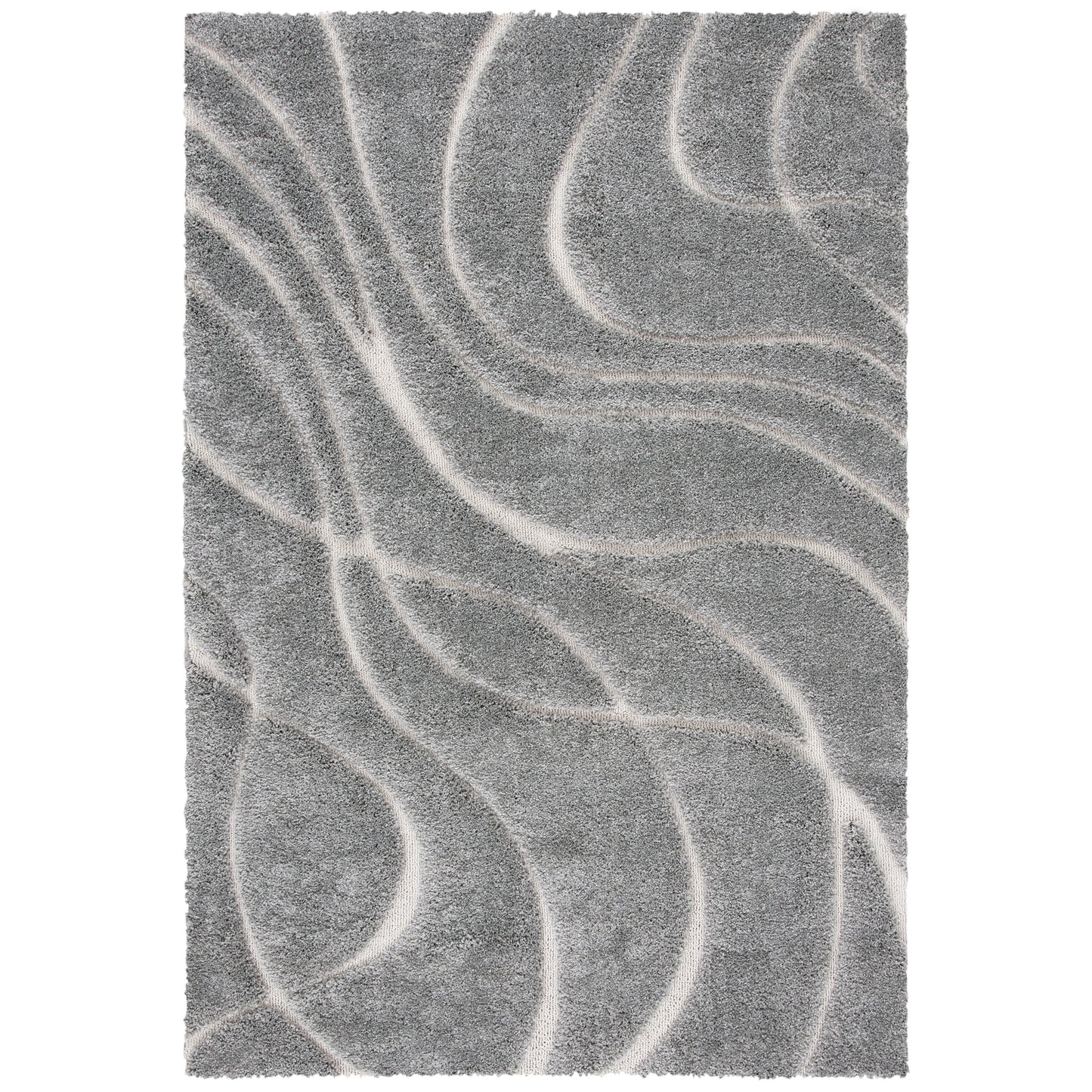 SAFAVIEH Florida Shag Staka Abstract Waves 1.2-inch Area Rug