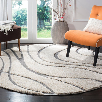SAFAVIEH Florida Shag Staka Abstract Waves 1.2-inch Area Rug